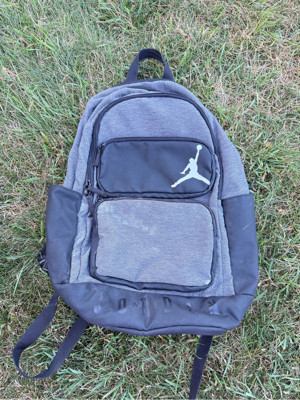 Jordan Men's Grey and Black Everyday Backpack